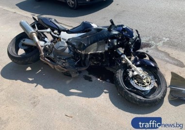 Моторист бе ранен при катастрофа в Пловдив Инцидентът е станал