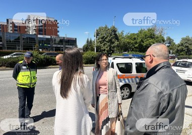Зам кметът по транспорт Савина Петкова дойде на мястото на инцидента