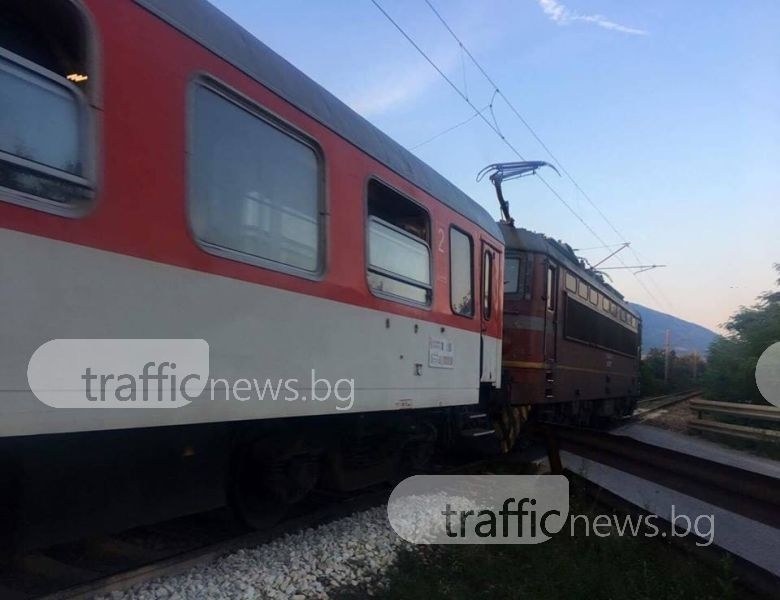 Влак и камион се удариха в Пловдив
