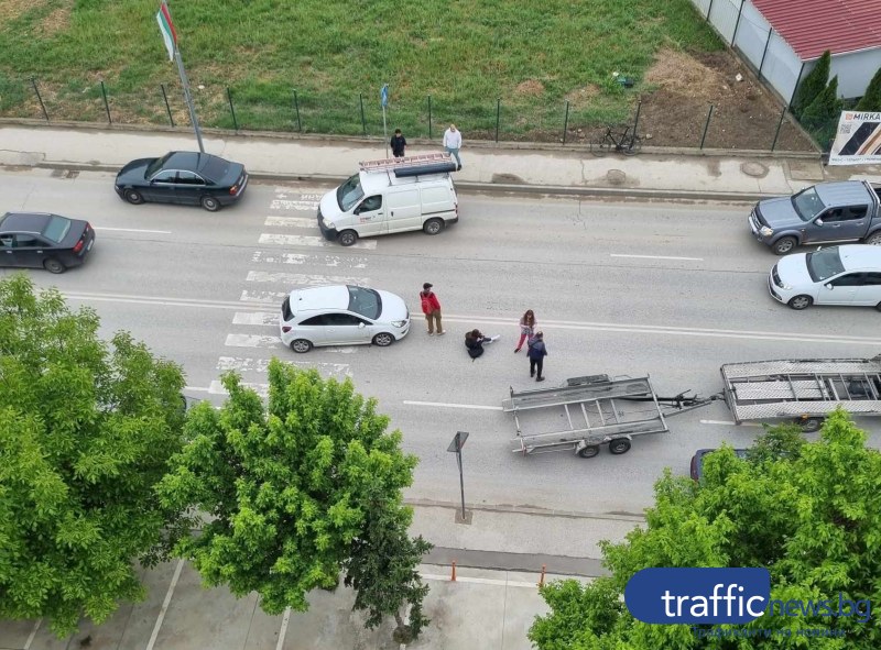 Блъснаха момиче на пешеходна пътека в Пловдив