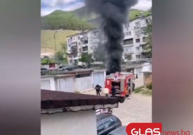Пожар е лумнал в гараж в ж к Сарая в Сопот