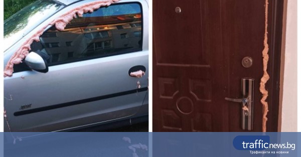 Une femme et un homme ont bloqué une voiture et un appartement avec de la mousse après une dispute concernant une place de parking à Sofia Une femme et un homme ont bloqué une voiture et un appartement avec de la mousse après une dispute concernant une place de parking à Sofia