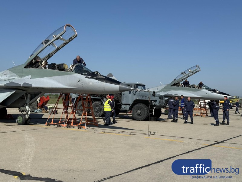 Три изтребителя МиГ-29 ще прелетят над градовете Пловдив и София
