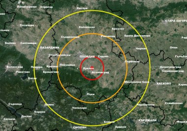 Земетресение край Асеновград е станало към 23 05 снощи отчитат сеизмолозите