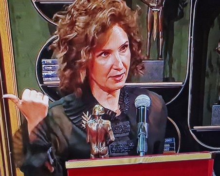 Маргита Гошева с Аскеер за ролята на Пития в