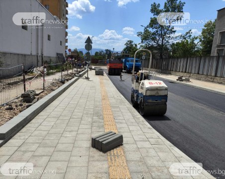 До дни завършват дейностите по новата пътна връзка в Пловдив, строители си спазиха срока