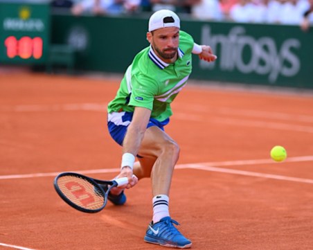 Григор Димитров разби унгарец и продължава напред на Ролан Гарос