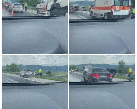 Тежка катастрофа между камион и четири коли на АМ 