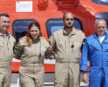 Д-р Иванова от екипа на първия полет с медицински хеликоптер: Мисията мина безпроблемно