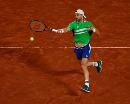 Григор Димитров отпадна от Синер на Ролан Гарос