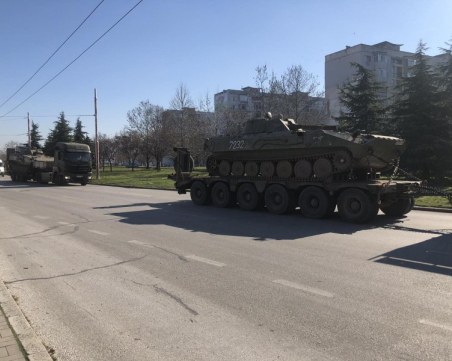 Военна техника ще се придвижва по пътищата у нас през следващите дни
