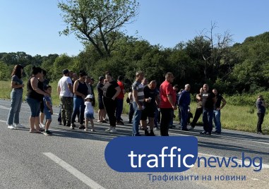 Втора блокада на Подбалканския път София Бургас в района на Калофер