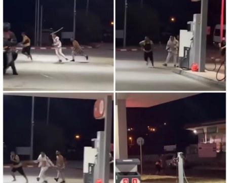 Мъже се биха с колове на бензиностанция в Айтос