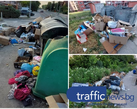 Кофи за боклук в кварталите на Пловдив се превръщат в нерегламентираните сметища! Немарливост или недостиг на казани?