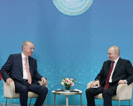 Ердоган се срещна с Путин в Казахстан