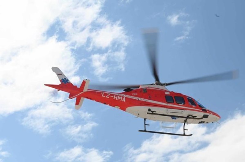 Медицинският хеликоптер транспортира жена с тежка черепно-мозъчна травма от Велинград