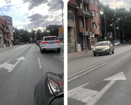Маркировка на ремонтирата ул.  „Даме Груев” обърква шофьори, крие рискове от инциденти