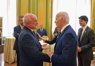 Служебният министър председател Димитър Главчев който представлява България на срещата на