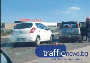 Катастрофа затруднява движението на изхода на Войводиново в посока Околовръстното