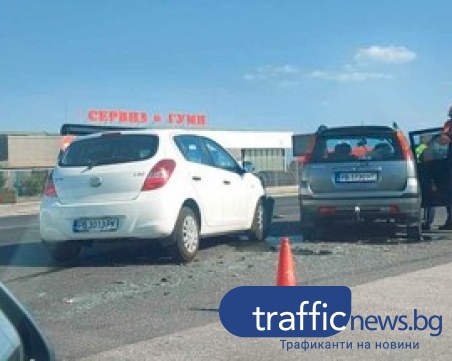 Катастрофа затруднява движението на Околовръстното на Пловдив