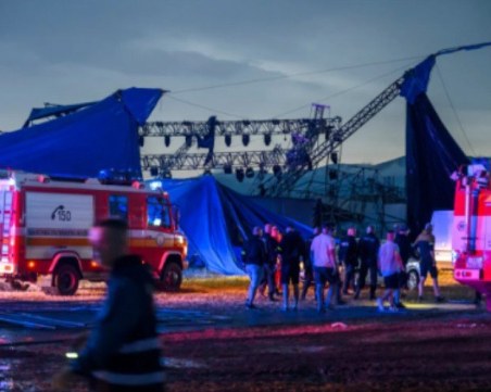 Буря прекъсна музикален фестивал в Словакия, 34-ма са ранени