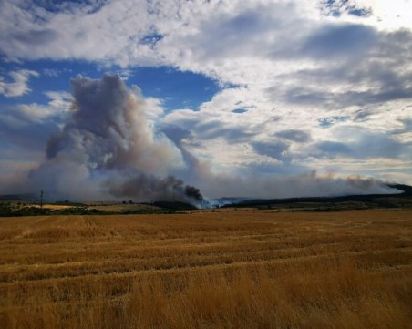 Продължава гасенето на пожари в Хасковско и Пловдивско, съобщава МВР