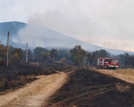Локализираха големия пожар над Отец Паисиево