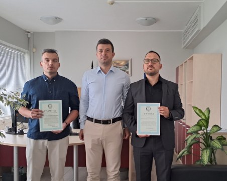 Двама магистрати от Районна прокуратура-Пловдив с отличия от главния прокурор