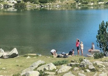 Сигнал за влизане във високопланинско езеро у нас Oчевидци са заснели как