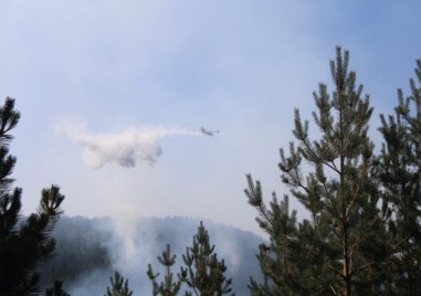 Пожарът в планината Славянка на гръцки Орвилос който гори вече