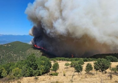 Във връзка с възникналия пожар на територията на община Струмяни