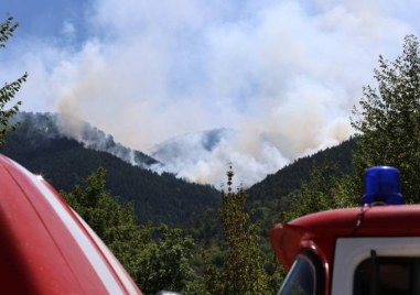 Само частично е ограничен пожарът на гръцка тертория в планината