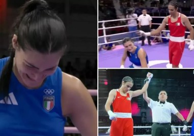 Боксьорката Анджела Карини прекрати своя спорен мач с Имане Келиф