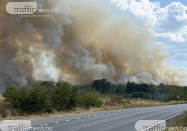 Около 14 15ч е получен сигнал в РСПБЗН Панагюрище за пожар в
