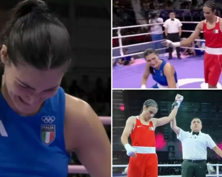 Италианка се отказа от мач срещу трансбоксьорка в 46-та секунда и избухна в сълзи