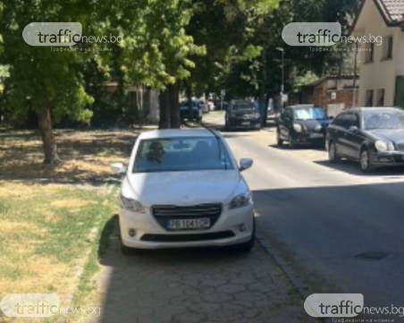Над закона? Шофьор редовно паркира на тротоар в Северен