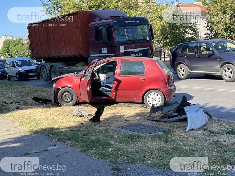 Катастрофа на кръстовище в Кючука, образува се задръстване