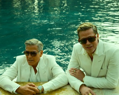 Легендарните Брад Пит и Джордж Клуни заснеха уникална фотосесия