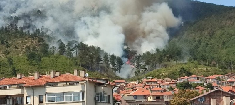 Двама задържани за пожара в Сливенската планина, тръгнал от крайния квартал 