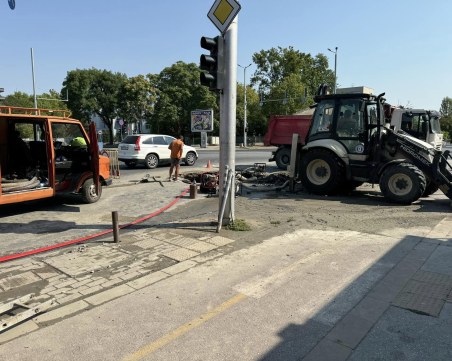 Отстраниха голямата ВиК авария на бул. „Санкт Петербург