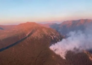 Продължава и към този час гасенето на пожара в Рила
