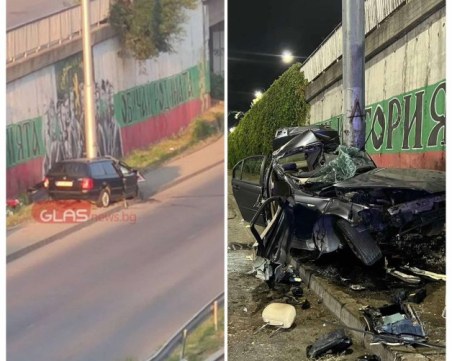 Дежавю! Жена се осакати, врязвайки се в същия стълб преди две години на Коматевско шосе