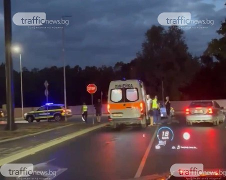 Катастрофа в Източен, на място са екипи на полицията и линейка ВИДЕО