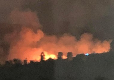 Голям пожар избухна в Асеновград Точното място на огнената стихия