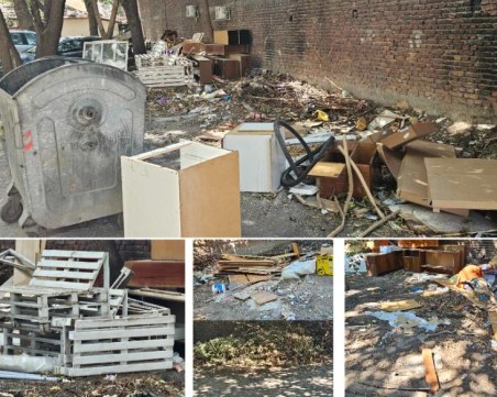 Междублоково пространство в Кършияка се превърна в сметище, пловдивчани са готови за протест