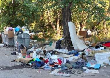 Истинско сметище изникна на паркинг в пловдивския квартал Кючук Париж