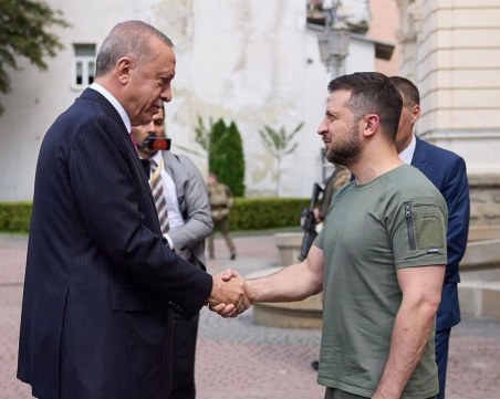 Eрдоган: Турция продължава да подкрепя териториалната цялост на Украйна