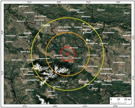 Регистрираха земетресение в Софийско
