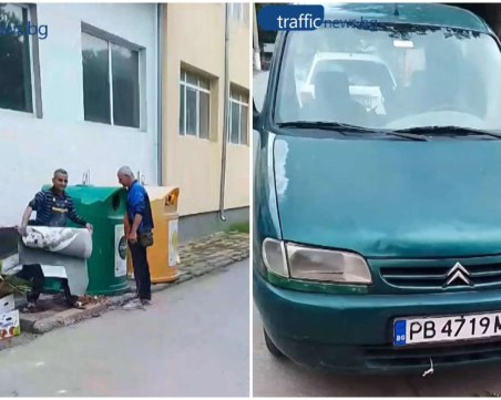 Мъж спипа в крачка бригада, изхвърляща нерегламентирани отпадъци в контейнер в Пловдив