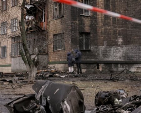 Въздушна атака с дронове над Киев тази нощ